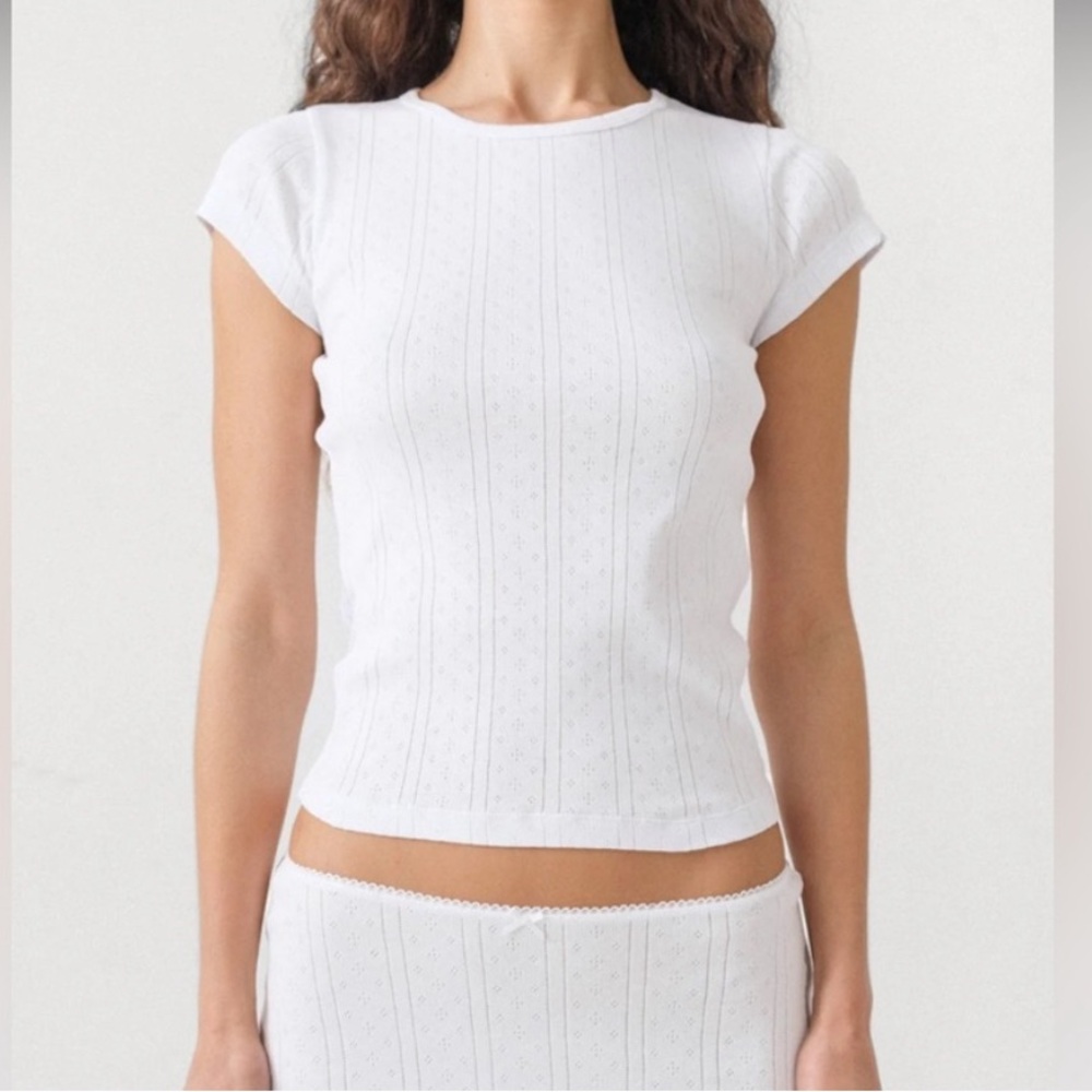 Cou Cou Intimates Baby Tee Pointelle